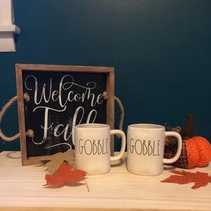 Rae Dunn Gobble Mug Set 2